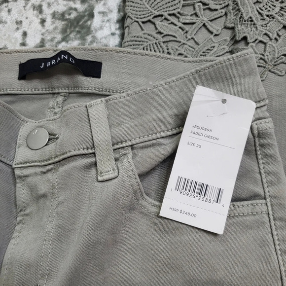 J Brand Selena Faded Gibson Embroidered Pants SIZE 25 - Picture 4 of 9